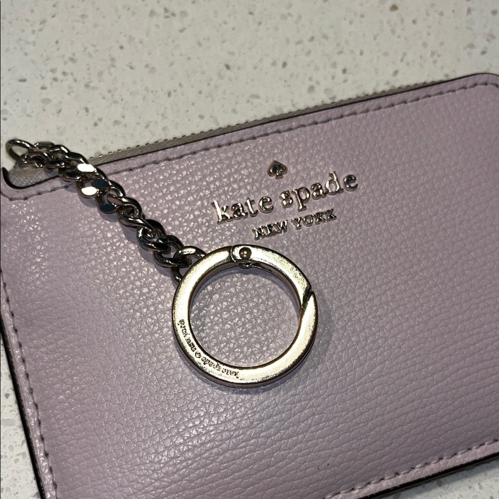 Kate Spade Lavender Zip Card Holder - Picture 2 of 11